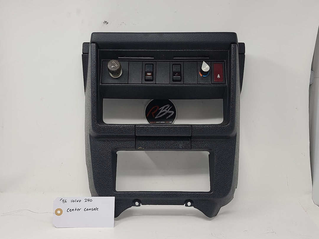 Volvo 1986 240 Center Console Black