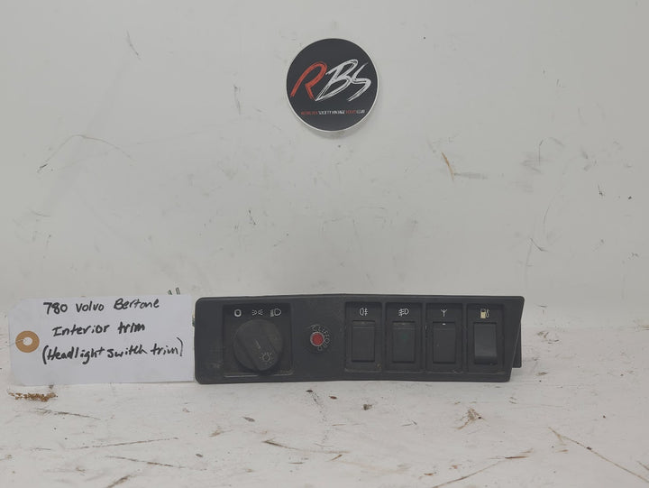 Volvo 780 Headlight Switch Trim Controls with Switches