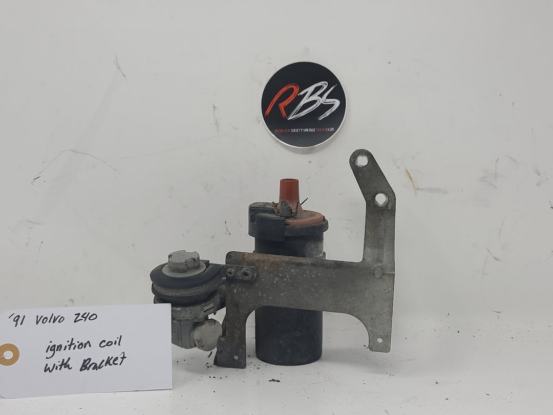 Volvo 240 Ignition Coil With Bracket #2