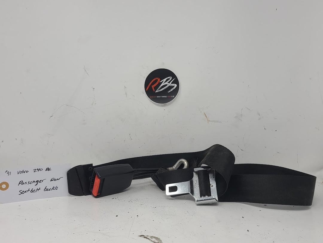 Volvo 1991 240 DL Passenger Rear Seatbelt Buckle