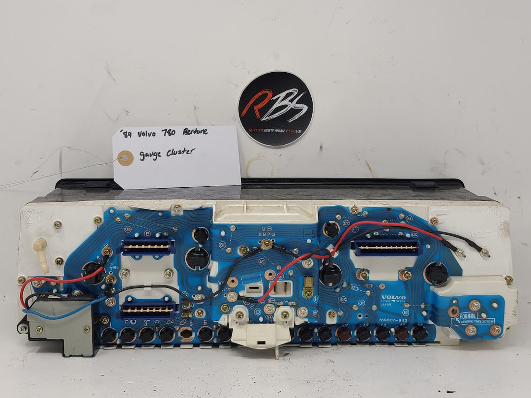 Volvo 1989 780 Gauge Cluster