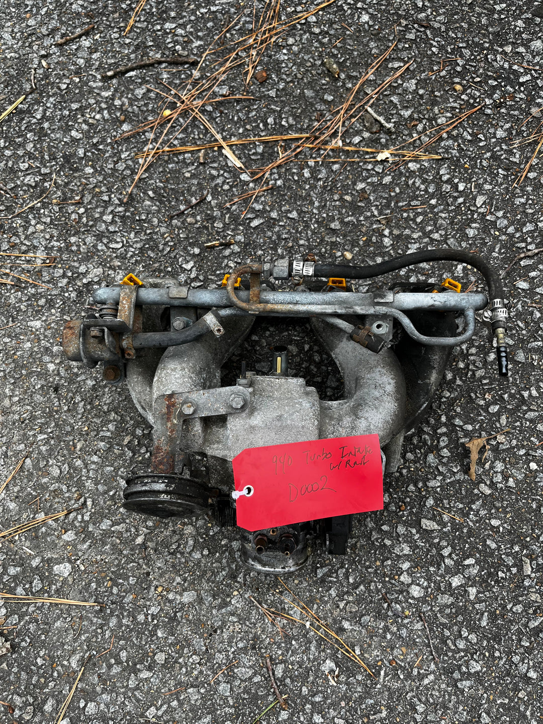 Volvo 740 940 Turbo Intake + Fuel Rail Used FREE SHIPPING