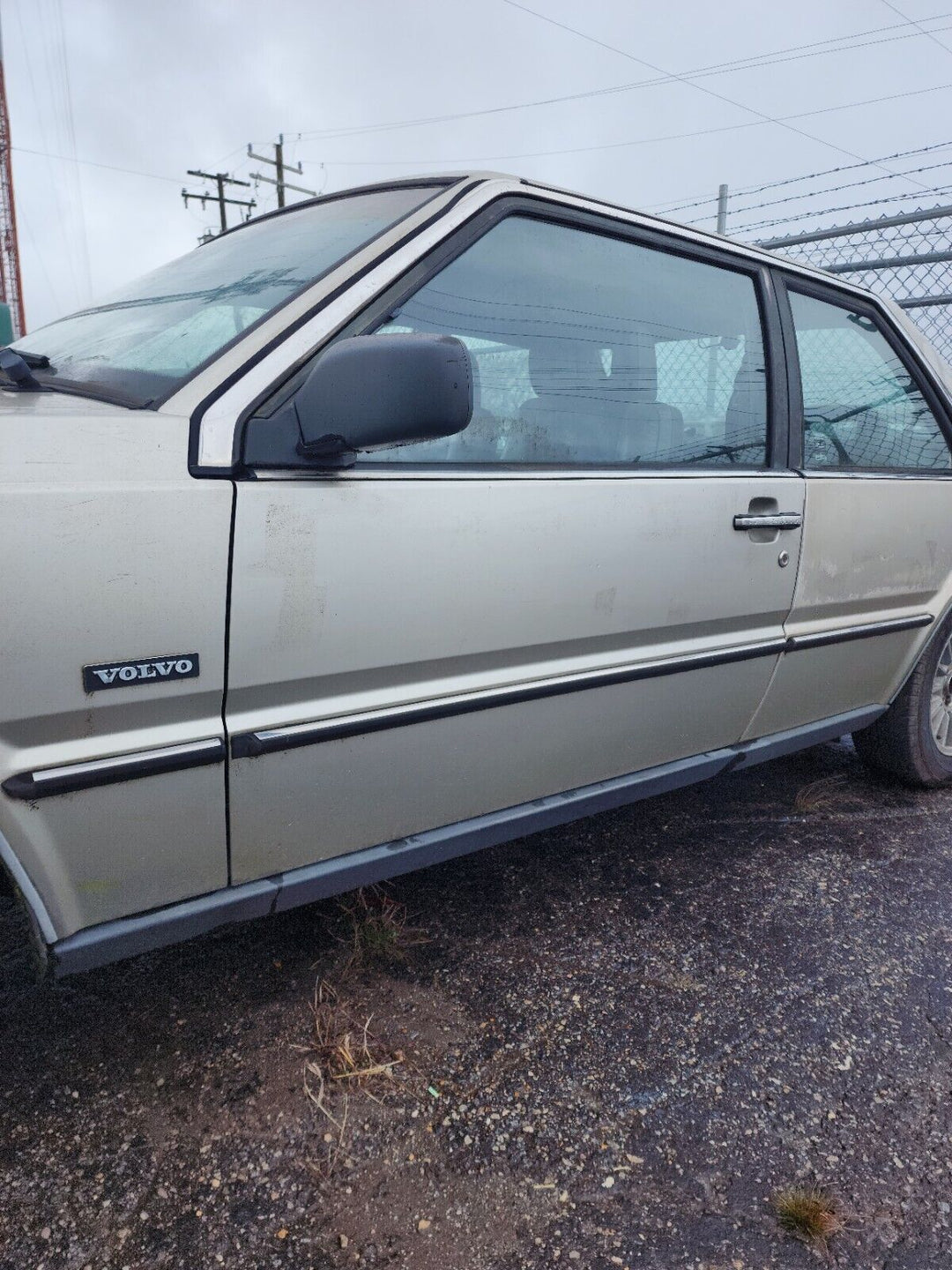 Volvo 780 Bertone Driver Door RARE Color Moondust