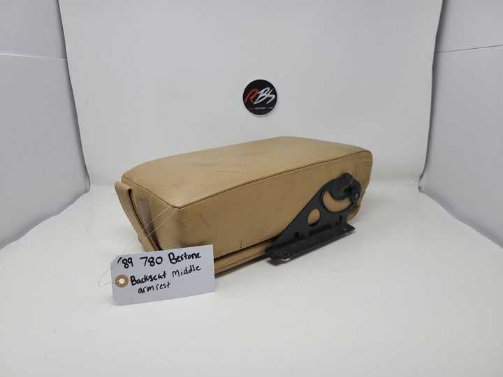 Volvo 1989 780 Bertone Backseat Middle Arm Rest Tan