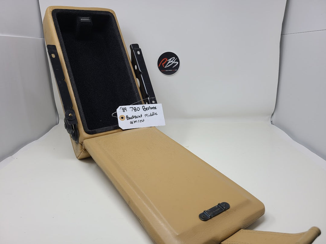 Volvo 1989 780 Bertone Backseat Middle Arm Rest Tan