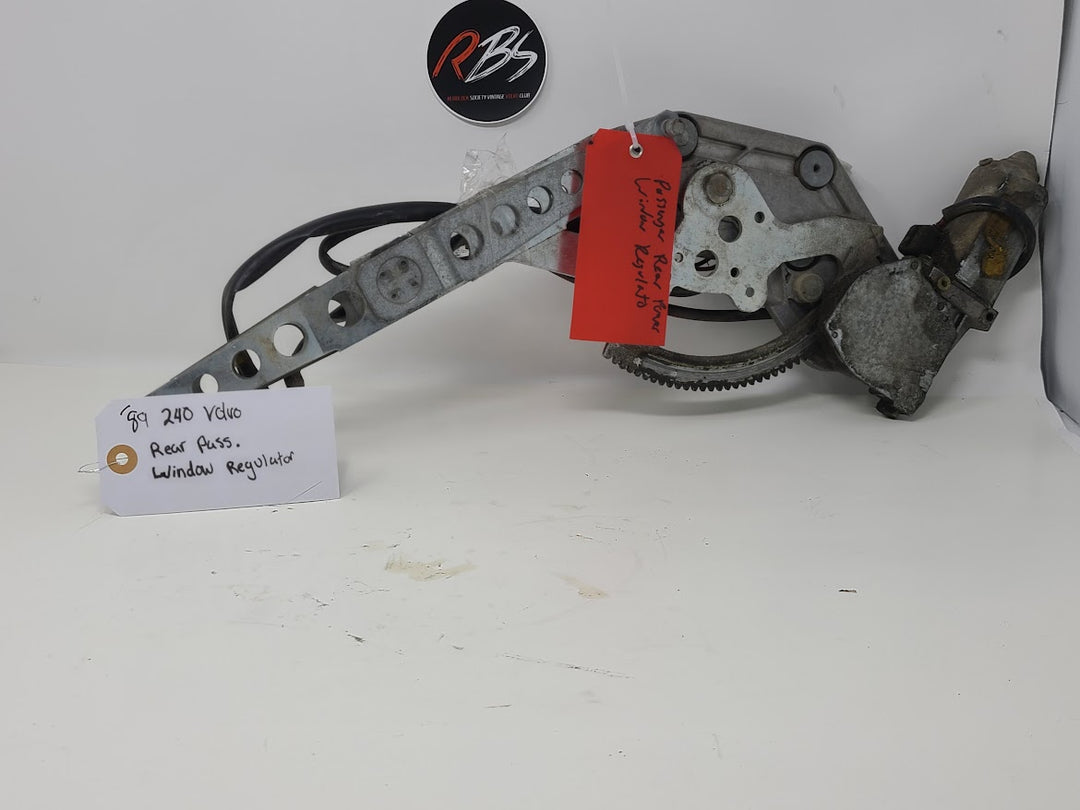 Volvo 1989 240 Rear Passenger Power Window Regulator