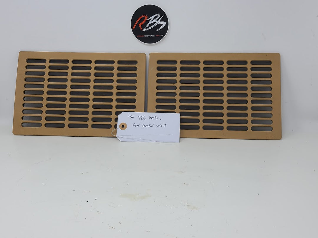 Volvo 780 Bertone Rear Deck Speaker Covers Tan