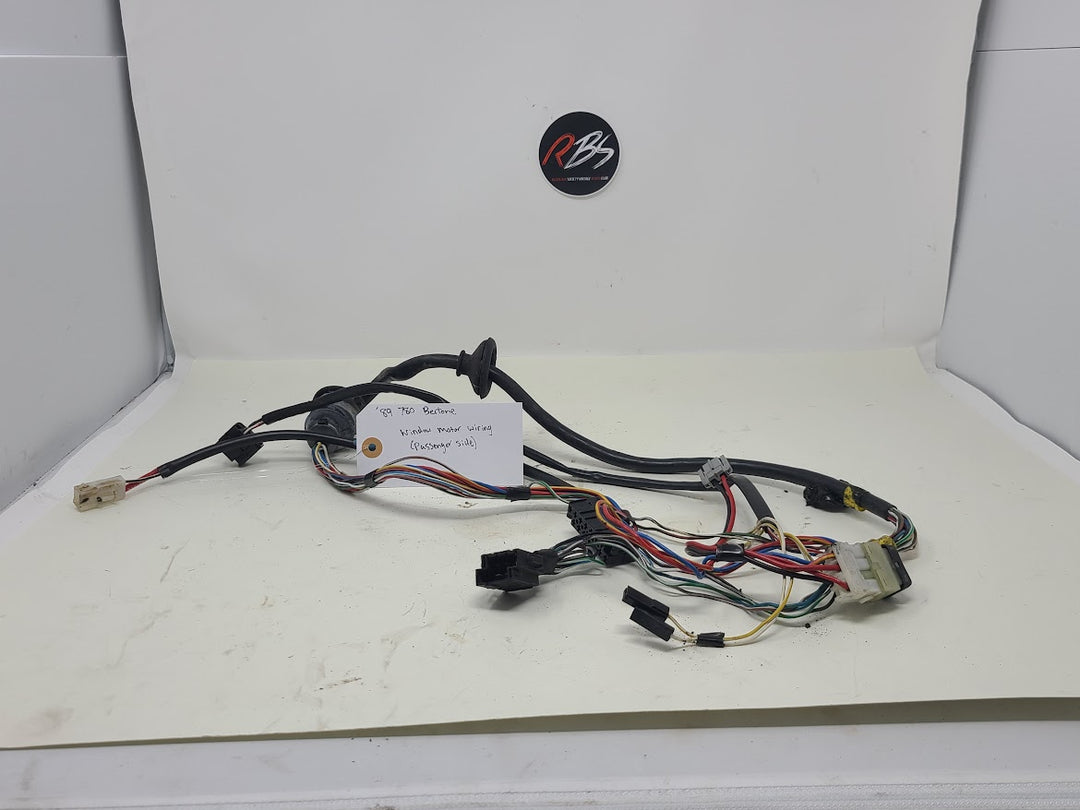 Volvo 1989 780 Bertone Window Motor Wiring (passenger Side)