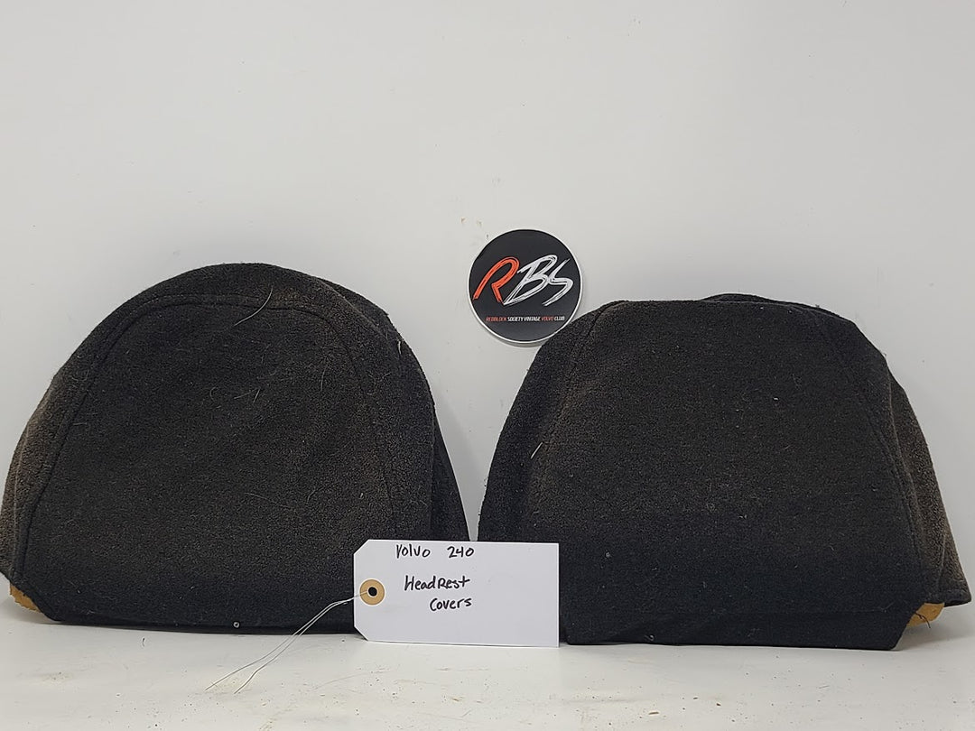Volvo 240 Headrest Covers Black