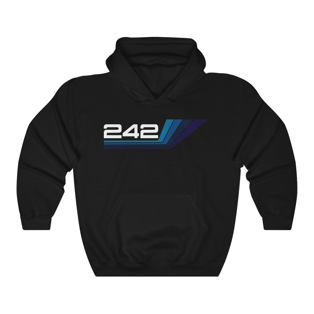 "242 Nordica" Black Hoodie