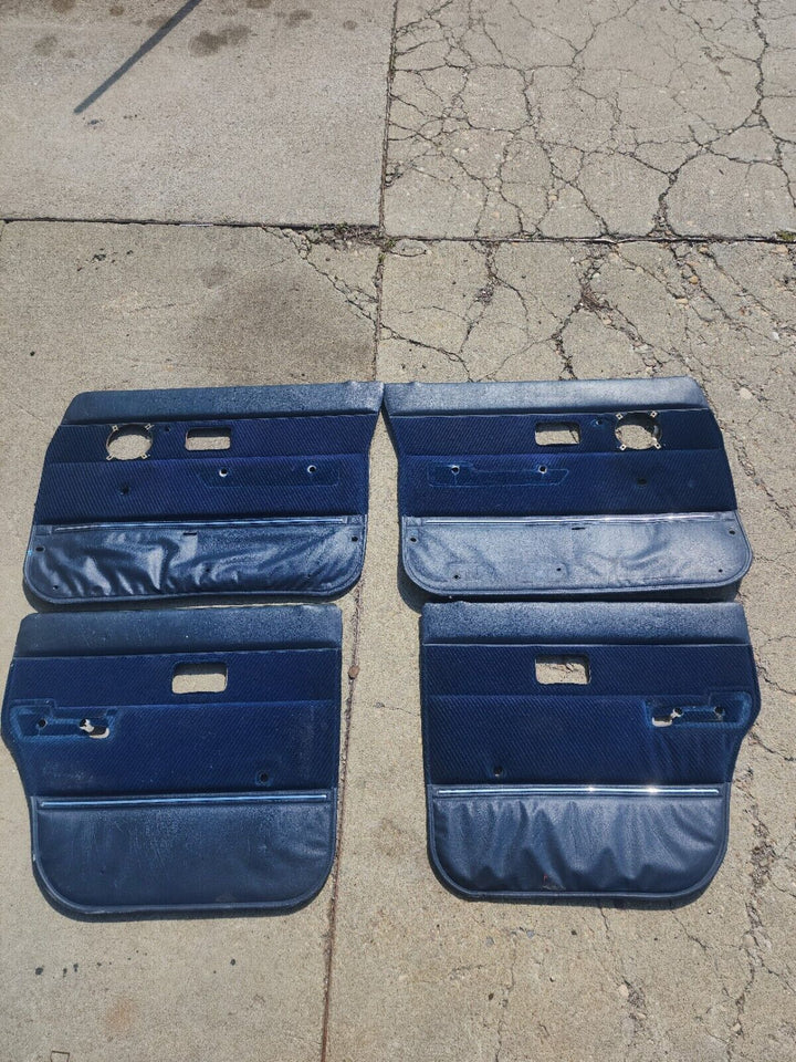 Volvo 240 Blue Door Card Panel Set OEM FREE SHIPPING