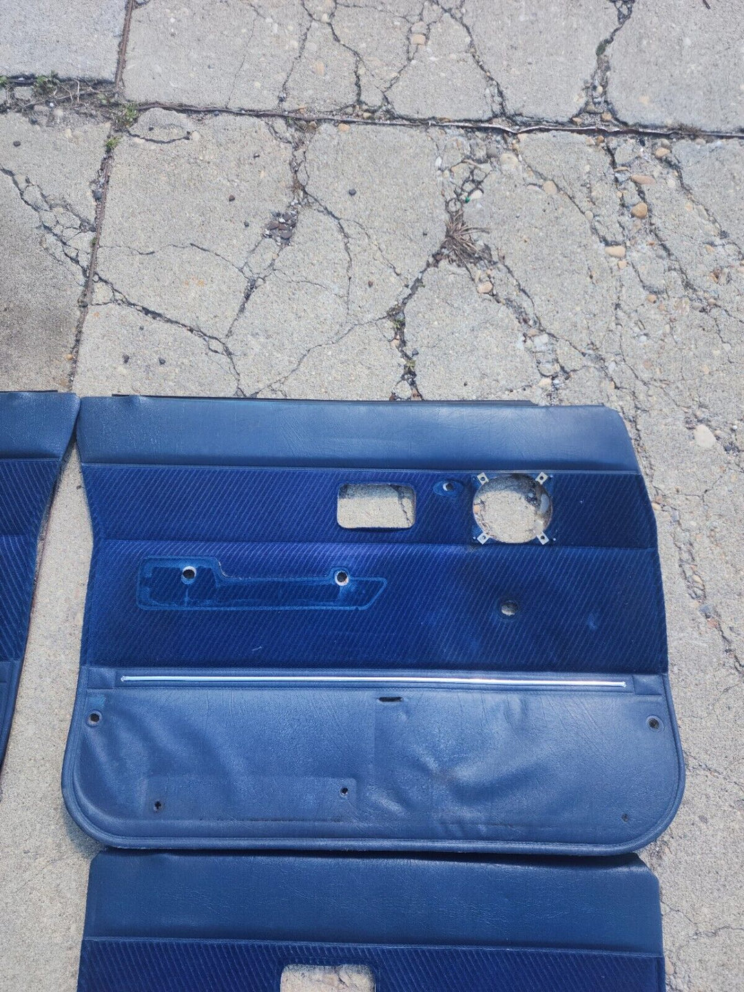 Volvo 240 Blue Door Card Panel Set OEM FREE SHIPPING