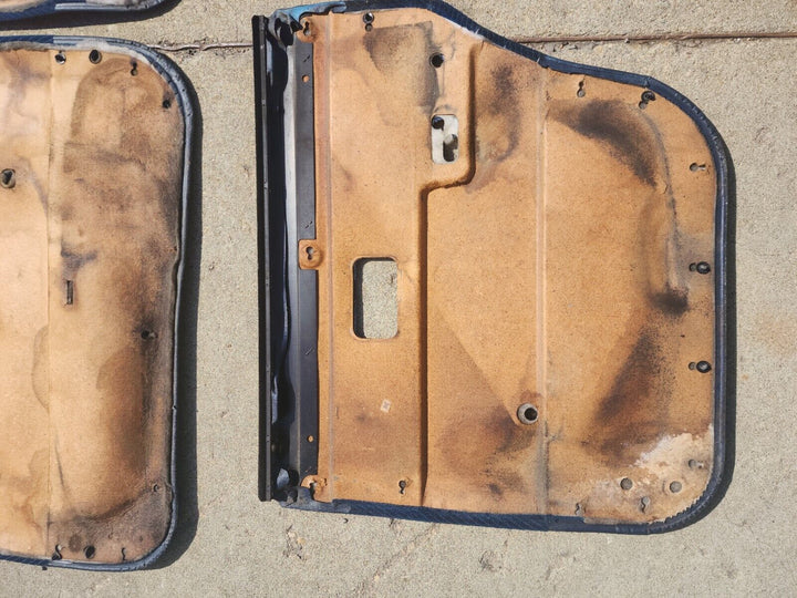 Volvo 240 Blue Door Card Panel Set OEM FREE SHIPPING