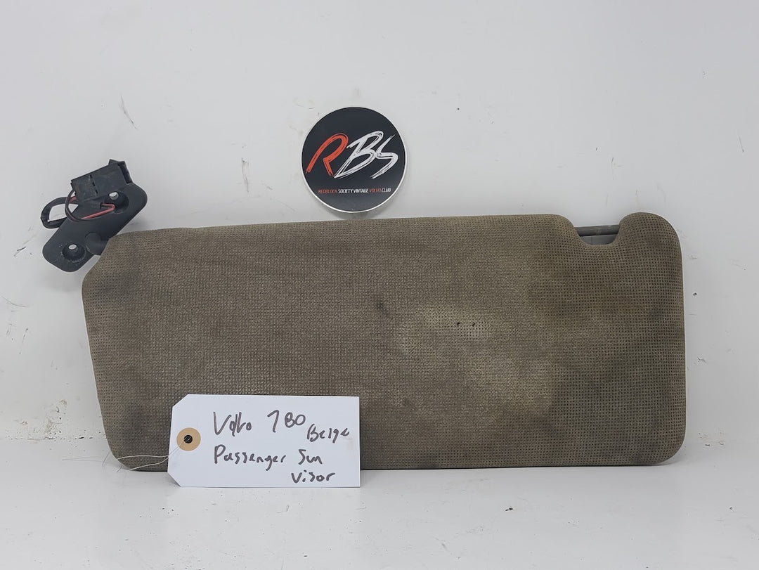 Volvo 780 Passenger Sun Visor Beige