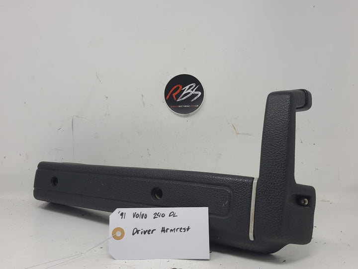 Volvo 1991 240 DL Driver Armrest Black