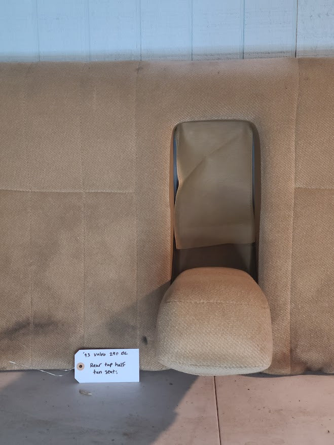 Volvo 1993 240 DL Rear Top Half Tan Seats