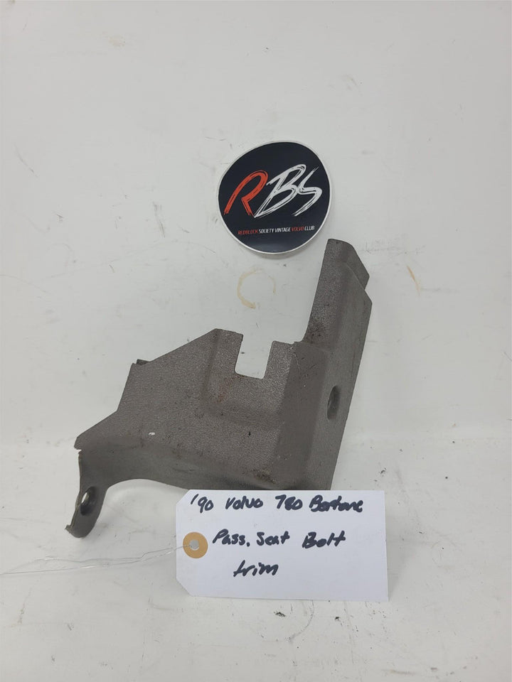 Volvo 780 Bertone Passenger Seat Bolt Trim Cover 1990 OEM Interior Molding