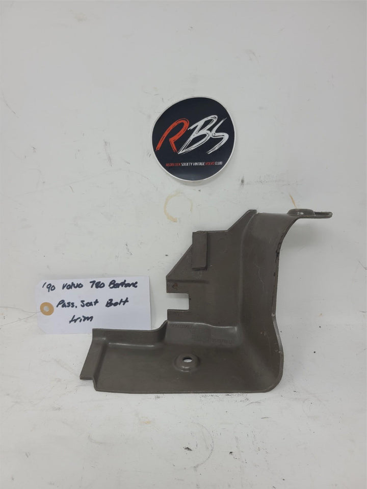 Volvo 780 Bertone Passenger Seat Bolt Trim Cover 1990 OEM Interior Molding