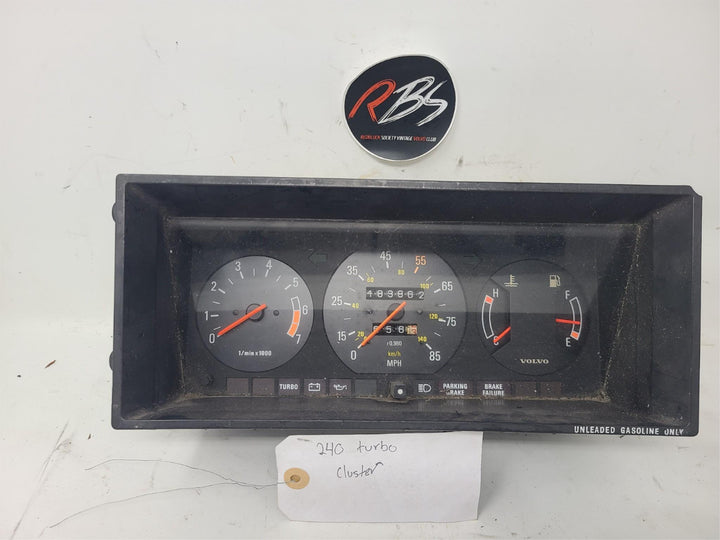 Volvo 240 Turbo Gauge Cluster Instrument Panel OEM 1981–1983