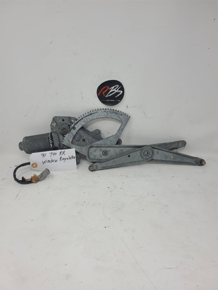 Volvo 740 Rear Right Window Regulator w/ Motor OEM 1989–1992 Power Lift