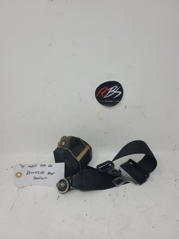 Volvo 240 DL Rear Driver Side Seat Belt Retractor OEM 1975–1993 Safety Belt