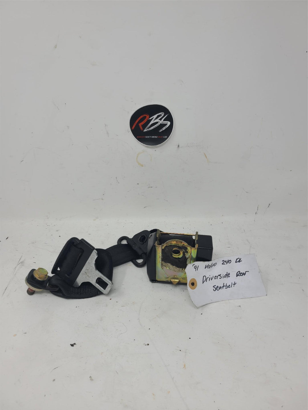 Volvo 240 DL Rear Driver Side Seat Belt Retractor OEM 1975–1993 Safety Belt