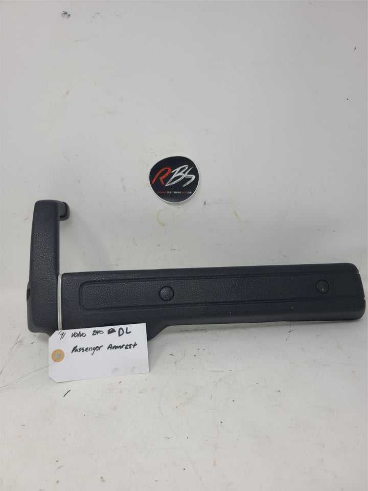 Volvo 240 DL Passenger Door Armrest Black OEM Handle 1975–1993 Original