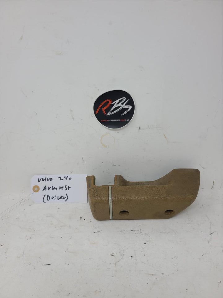 Volvo 240 Front Door Armrest Tan OEM Driver Side Interior Handle Trim