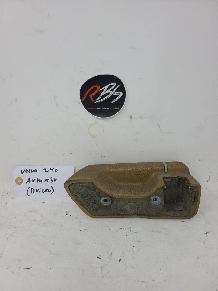 Volvo 240 Front Door Armrest Tan OEM Driver Side Interior Handle Trim