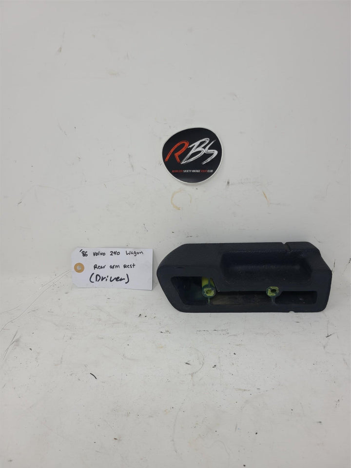 Volvo 240 Wagon Rear Door Grab Handle OEM 1986 Driver Side Black