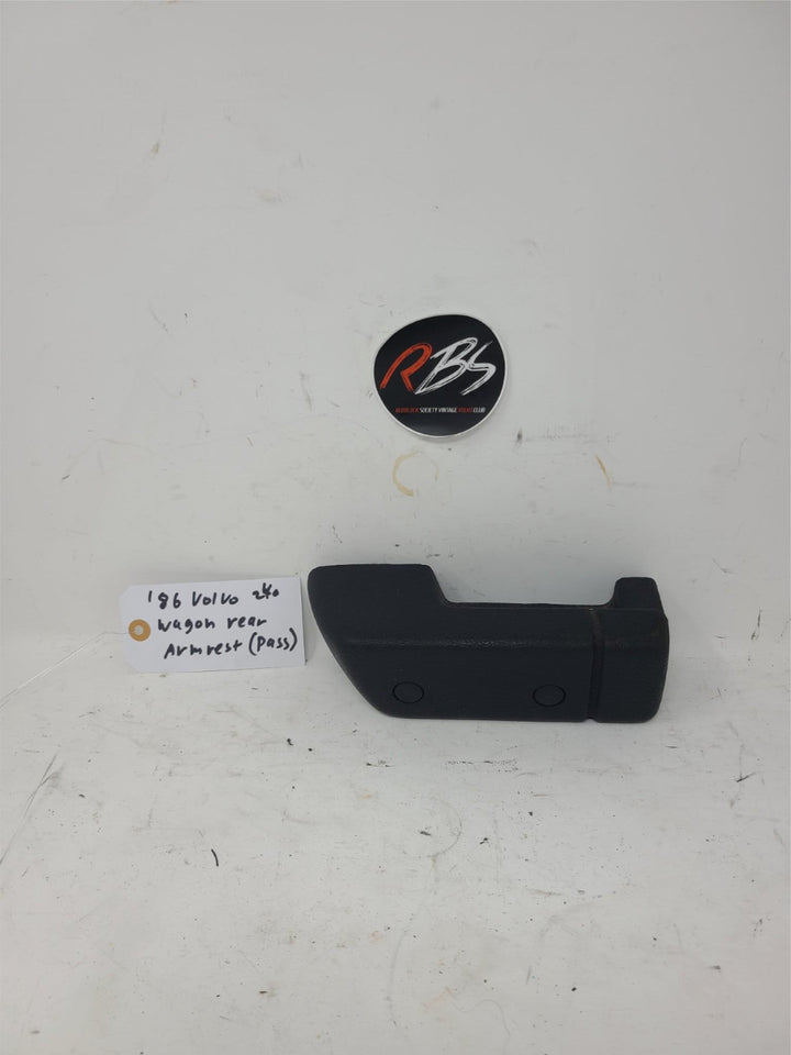 Volvo 240 Wagon Rear Door Grab Handle OEM 1986 Passenger Side Black