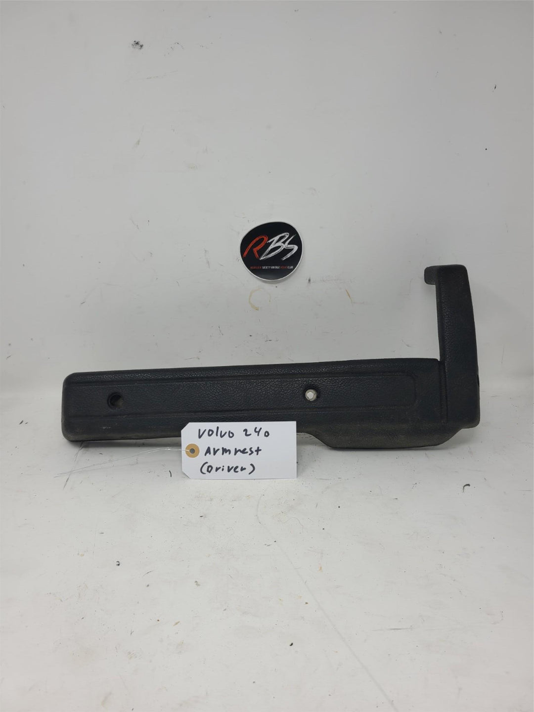 Volvo 240 Rear Door Armrest Black Driver Side OEM Interior Pull Handle