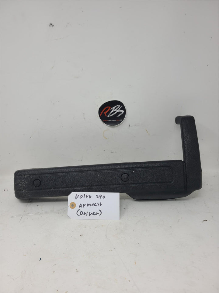 Volvo 240 Rear Door Armrest Black Driver Side OEM Interior Pull Handle