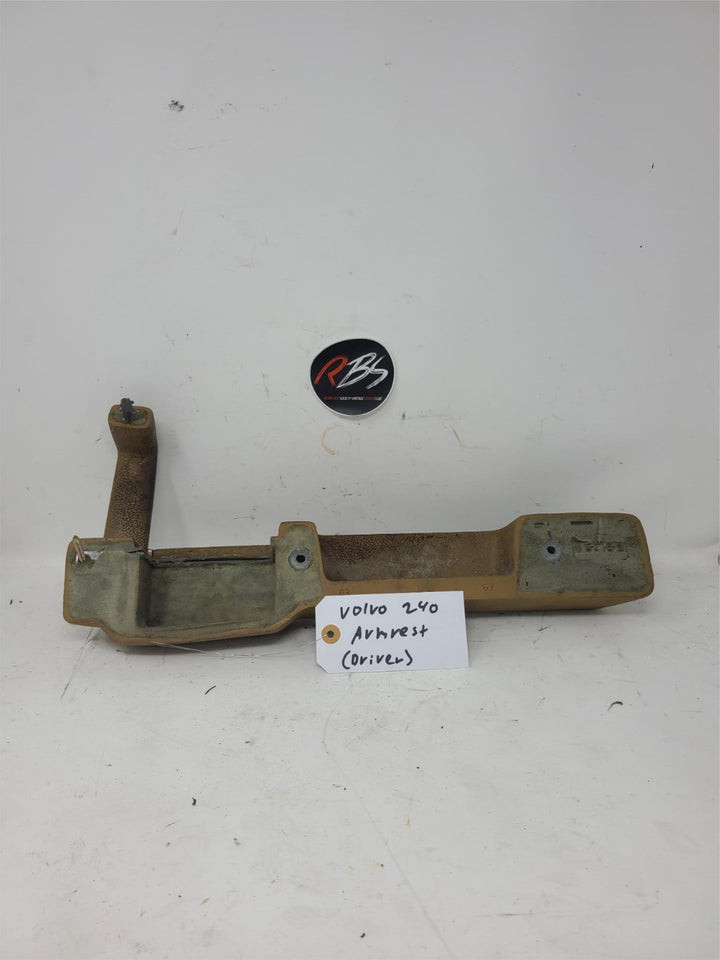 Volvo 240 Door Armrest Tan Driver Side OEM Interior Pull Handle