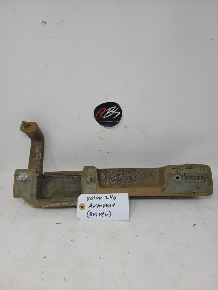 Volvo 240 Door Armrest Tan Driver Side OEM Interior Pull Handle