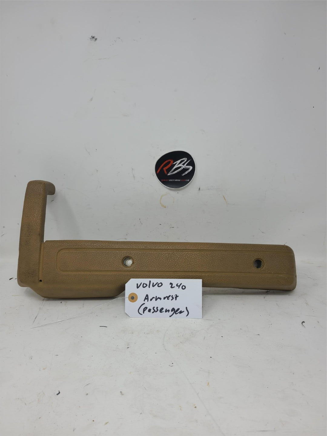 Volvo 240 Door Armrest Tan Passenger Side OEM Interior Pull Handle