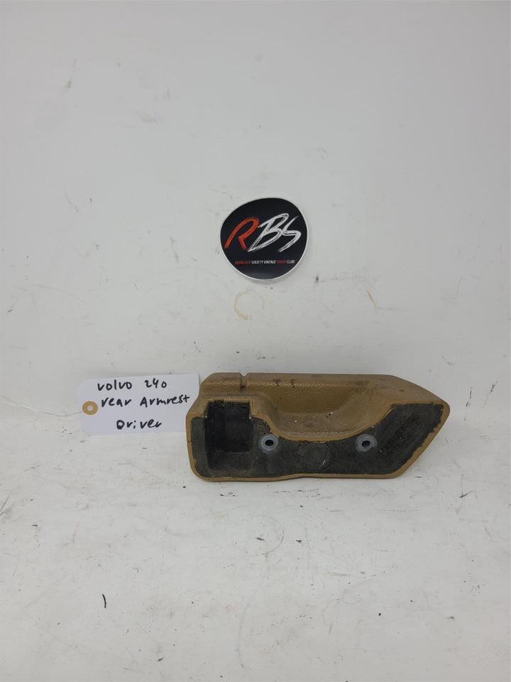 Volvo 240 Rear Door Armrest OEM Tan Driver Side Interior Pull Handle