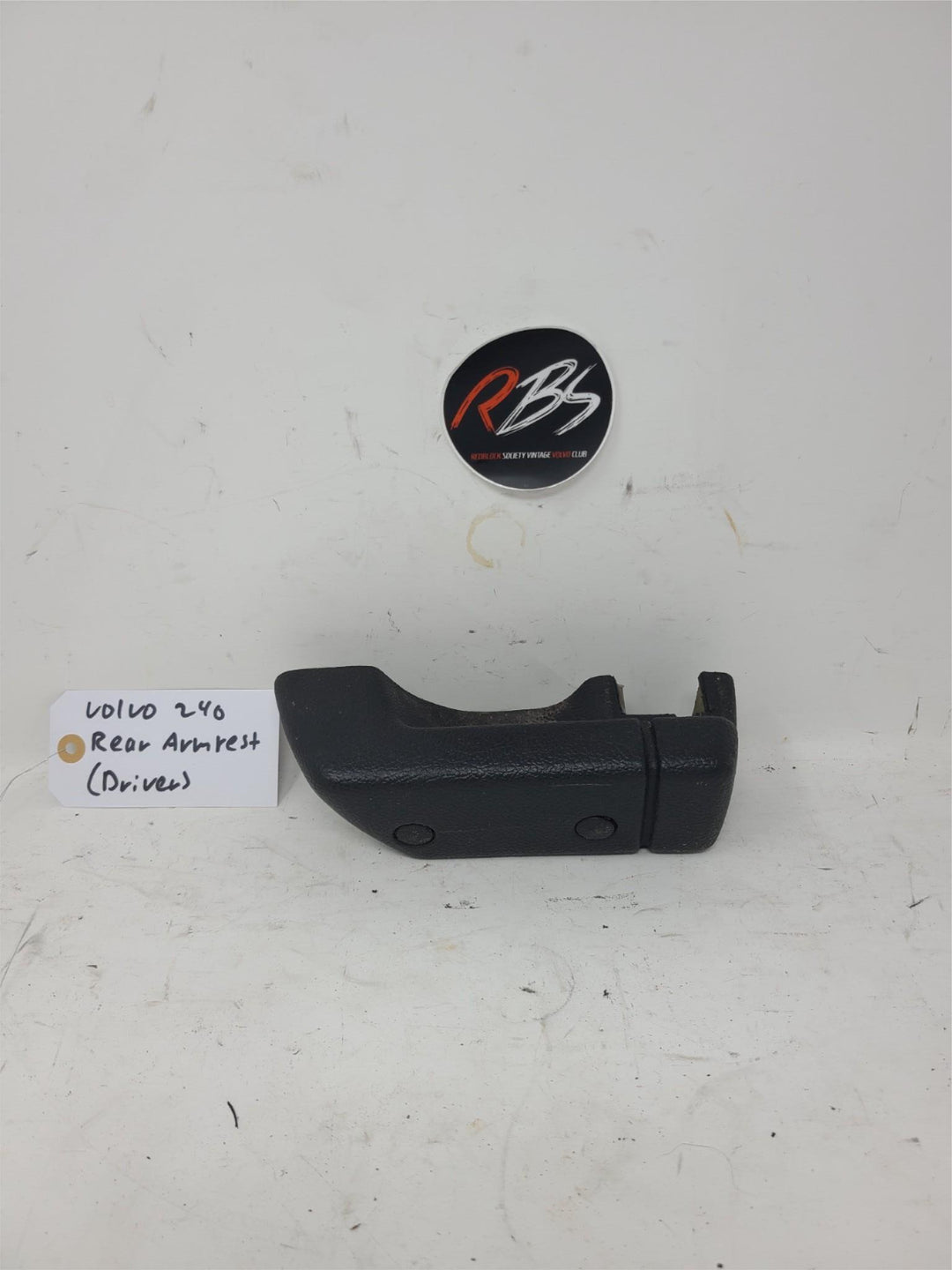 Volvo 240 Rear Door Armrest OEM Black Driver Side Interior Pull Handle
