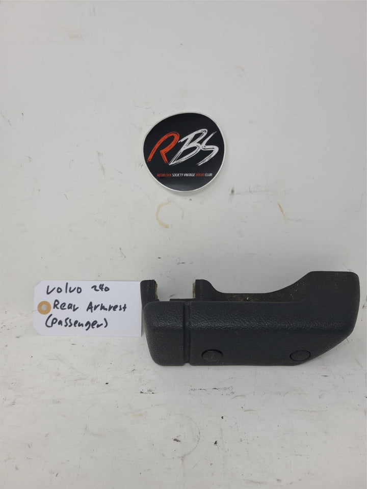 Volvo 240 Rear Door Armrest Black Passenger Side OEM Interior Pull Handle