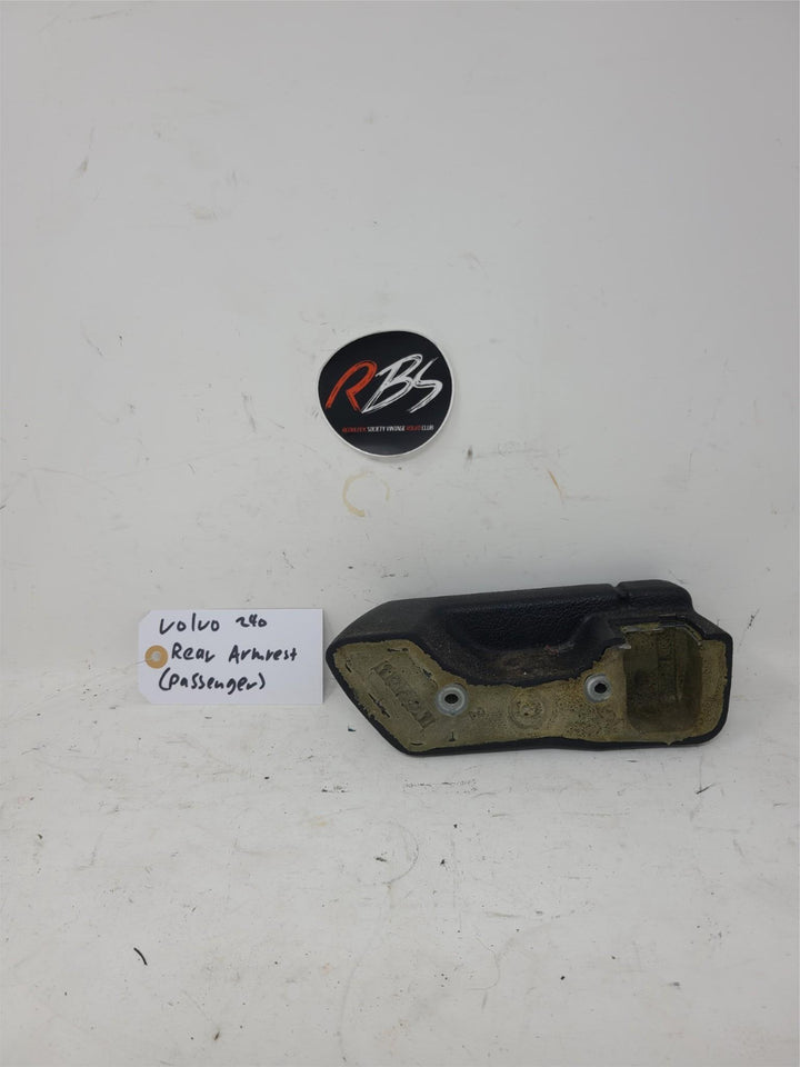 Volvo 240 Rear Door Armrest Black Passenger Side OEM Interior Pull Handle