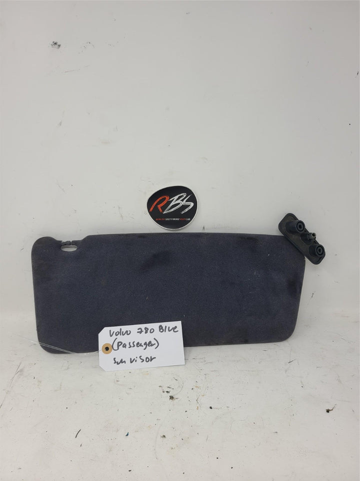 Volvo 780 Passenger Sun Visor Blue OEM Right Side with Lighted Mirror