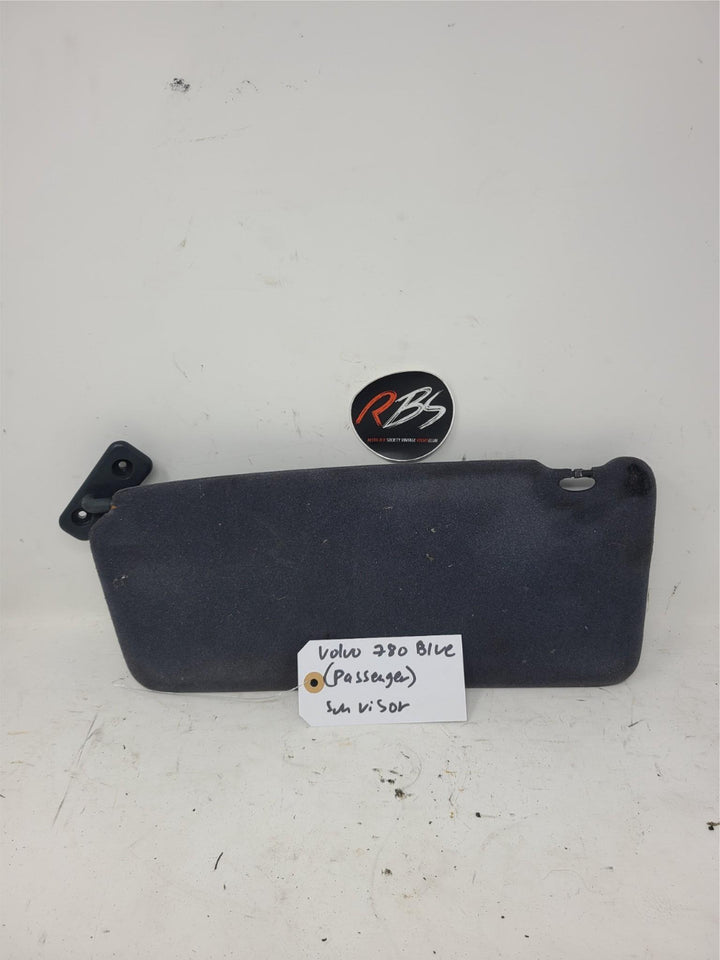 Volvo 780 Passenger Sun Visor Blue OEM Right Side with Lighted Mirror
