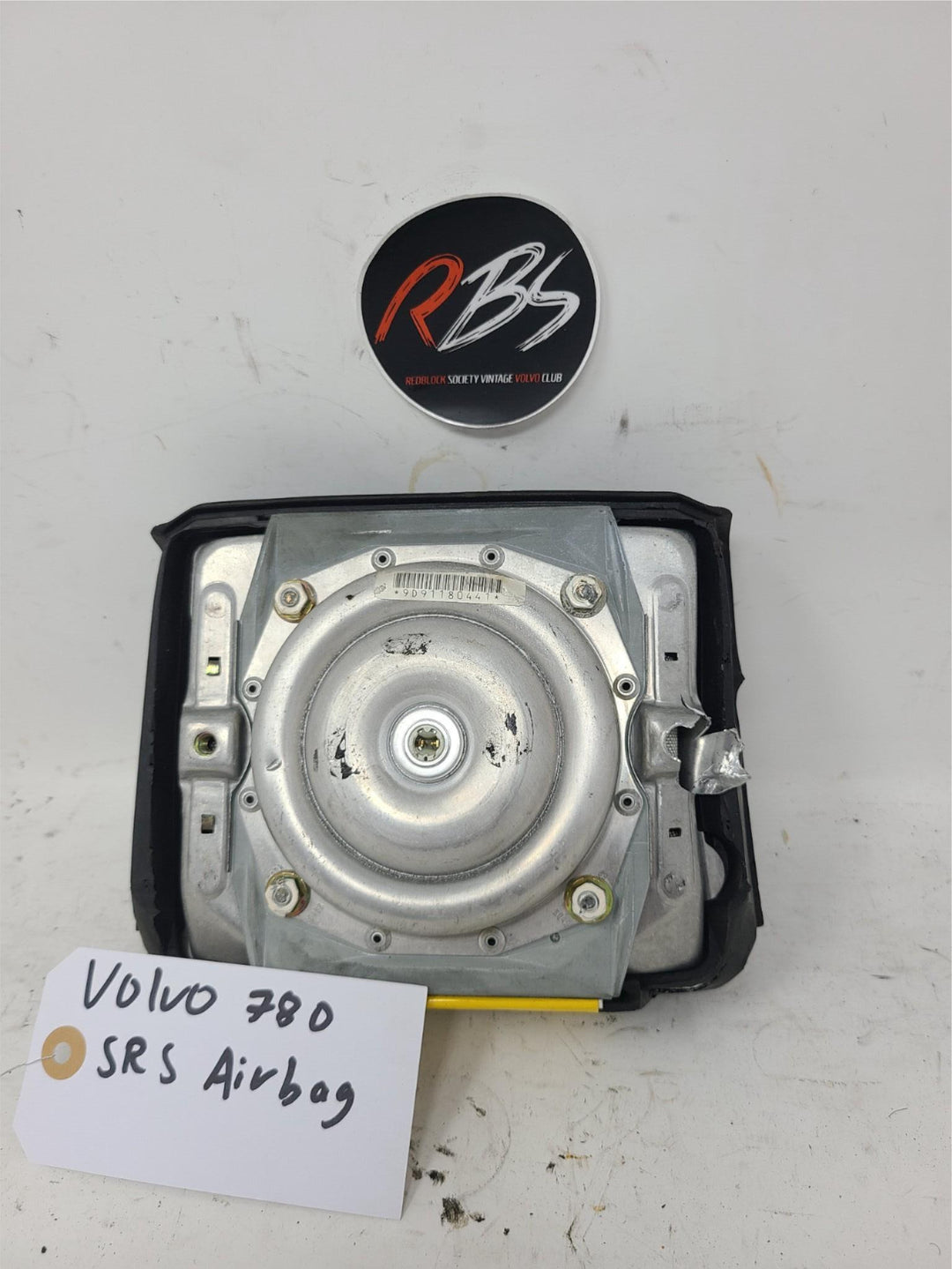 Volvo 780 SRS Airbag Module OEM Steering Wheel Driver Side 1988–1991 Black