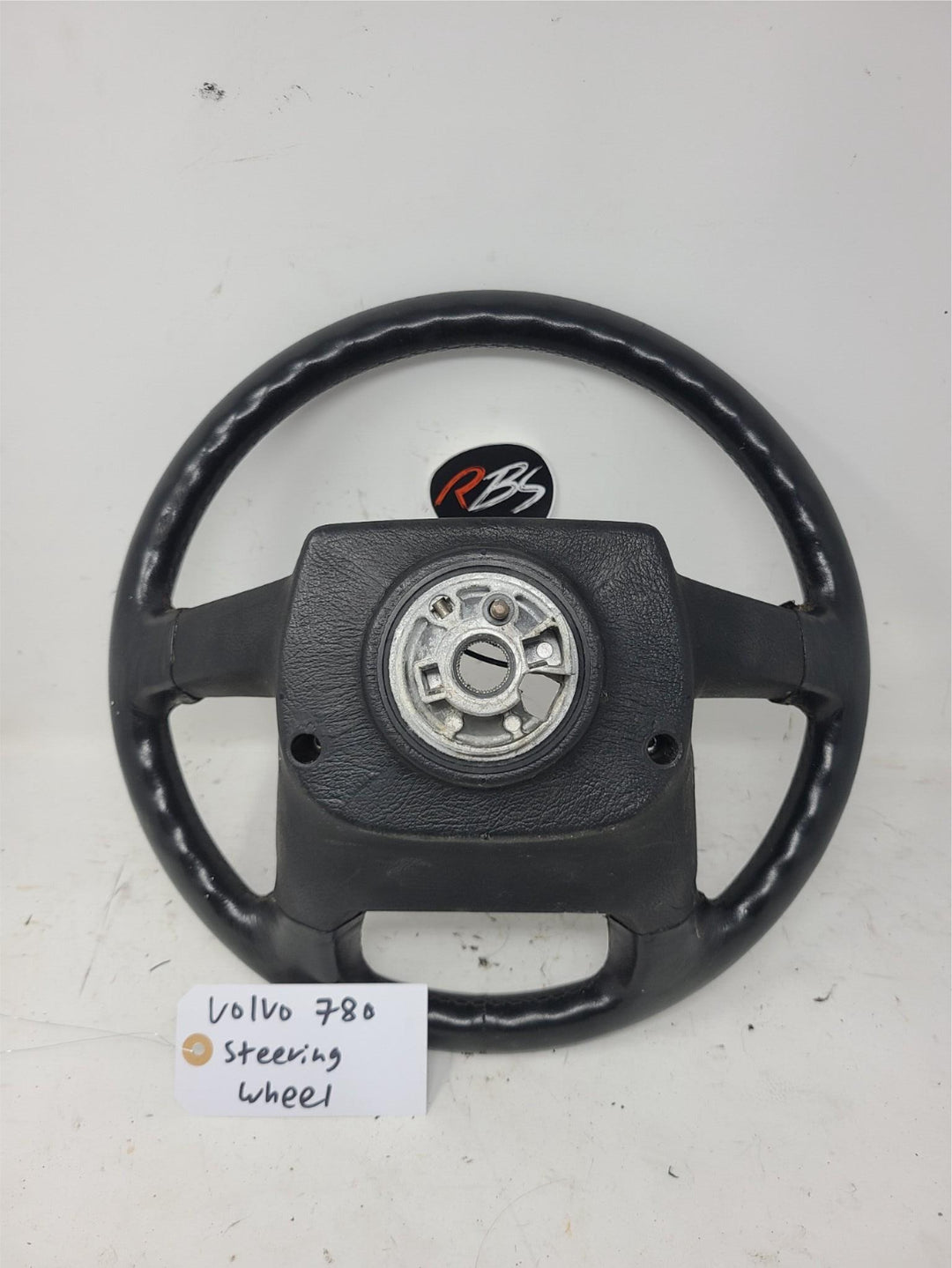 Volvo 780 Steering Wheel OEM Factory Black Leather 1988–1991 SRS Type