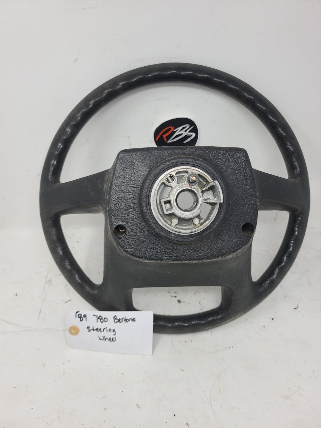 Volvo 780 Bertone Steering Wheel OEM Black Leather 1987–1991 Genuine