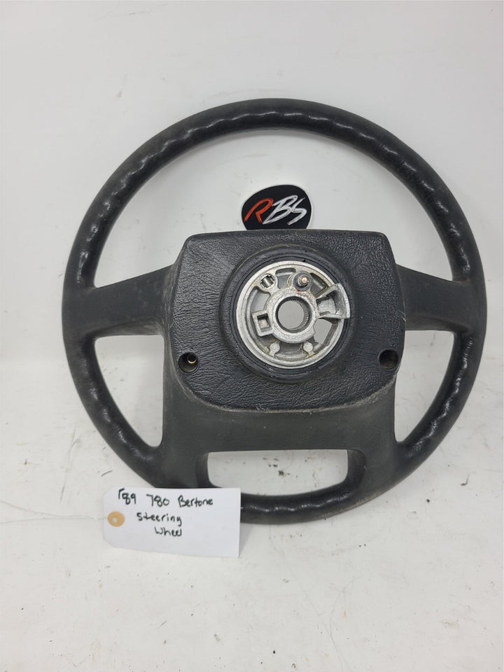Volvo 780 Bertone Steering Wheel OEM Black Leather 1987–1991 Genuine