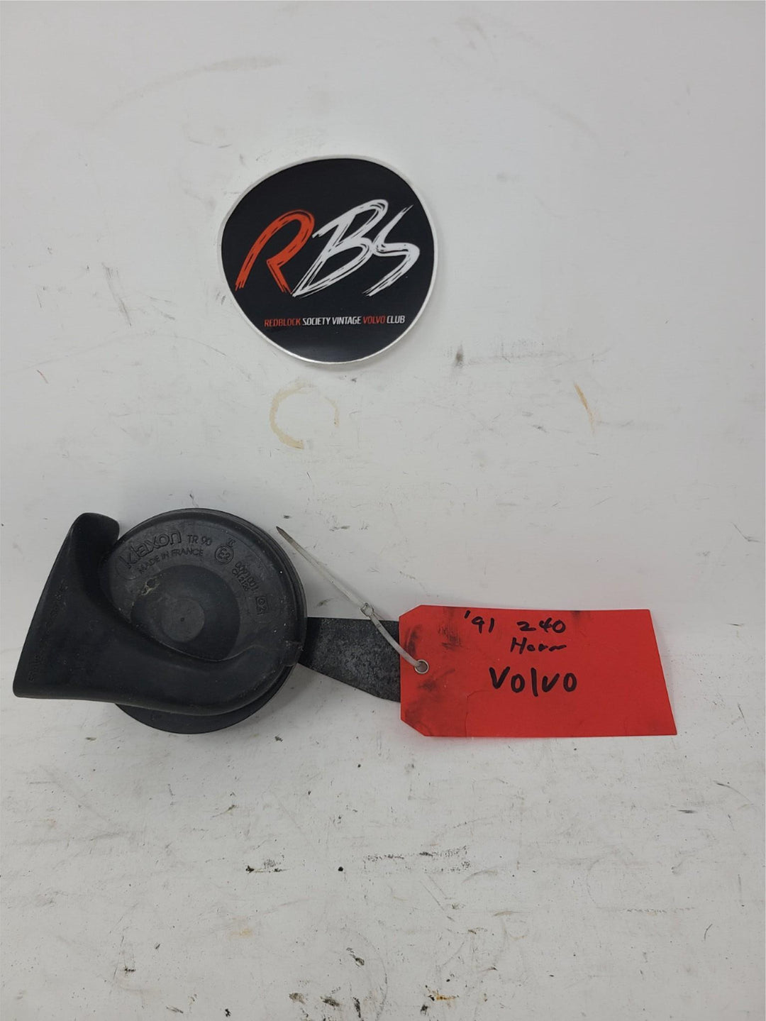 Volvo 240 Horn OEM High Tone Assembly 1991 Original Factory Part