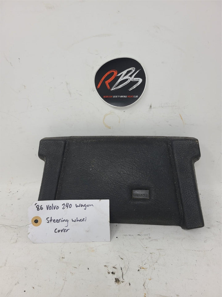 Volvo 240 Steering Wheel Horn Pad Cover OEM Black 1986 Wagon Genuine