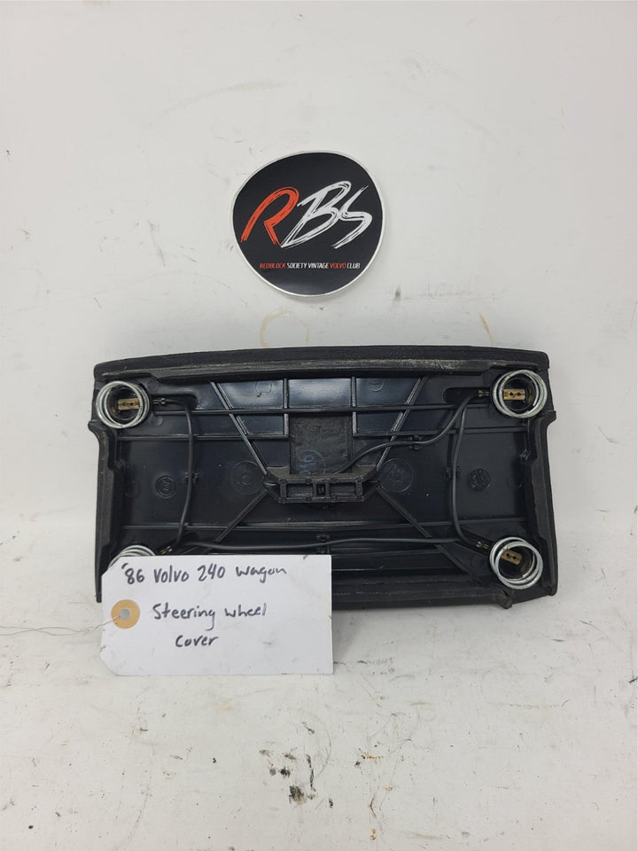 Volvo 240 Steering Wheel Horn Pad Cover OEM Black 1986 Wagon Genuine