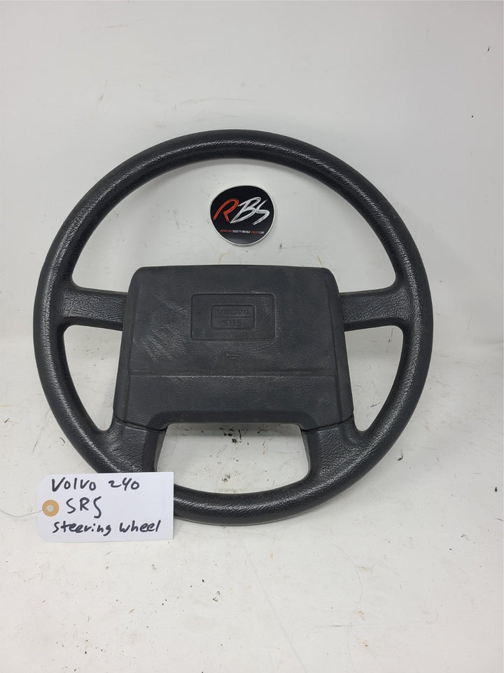 Volvo 240 SRS Steering Wheel OEM Black 1991-1993 Airbag Model Genuine